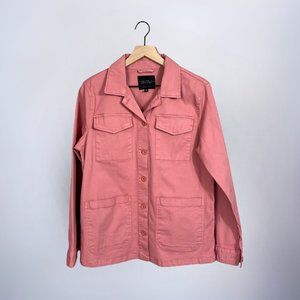 Sanctuary Dusty Blush Pink Four Pocket Cargo Utility Jacket Size M